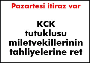 KCK tutuklusu milletvekillerinin tahliyesine ret